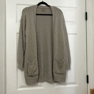 Barefoot dreams light grey cardigan